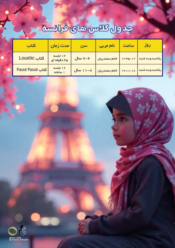 کلاس آنلاین زبان فرانسه کودکان